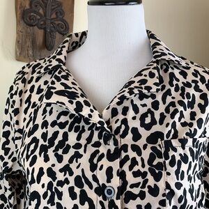 ANIMAL PRINT BLOUSE